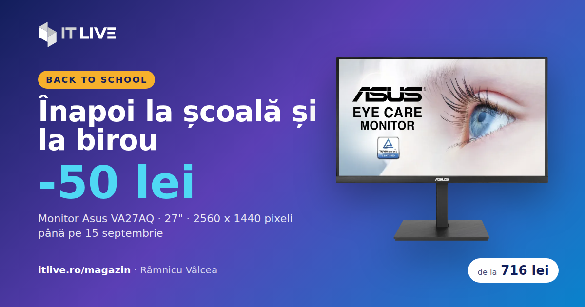 Înapoi la școală și la birou — monitoare