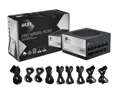 Sursa MSI PRO A850PL PCIE5, 80 PLUS Platinum, 850 W