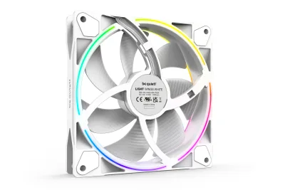 Set 3 ventilatoare be quiet! "LIGHT WINGS White"140mm 1500 rpm, Rifle bearing, 4-pin PWM, ARGB LED, "BL102" (timbru verde 0.54 lei)