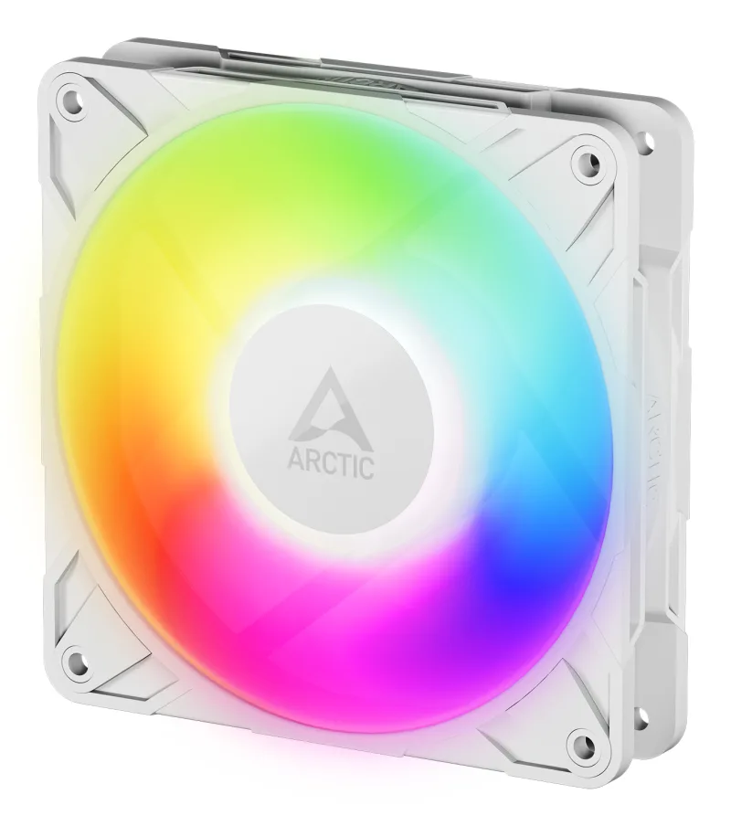 Ventilator Arctic "P12 Pro A-RGB (White)", 120mm, 600 - 3000 RPM, FDB, 77 cfm, 4-Pin Fan Plug + 4-Pin Socket, lungime cablu 400 mm + 80 mm Daisy-Chain, alb, "ACFAN00311A" (timbru verde 0.18lei) - 4895265000133
