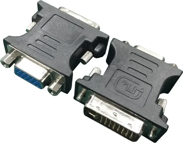 ADAPTOR video GEMBIRD, DVI-I DL (T) la VGA (M), black, "A-DVI-VGA-BK" (timbru verde 0.08 lei)
