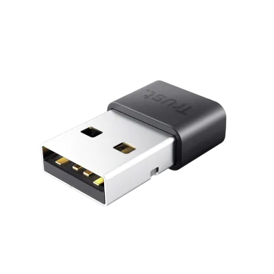 Adaptor Bluetooth Trust Myna 5.4, viteza maxima transfer 0375 MB/s, negru