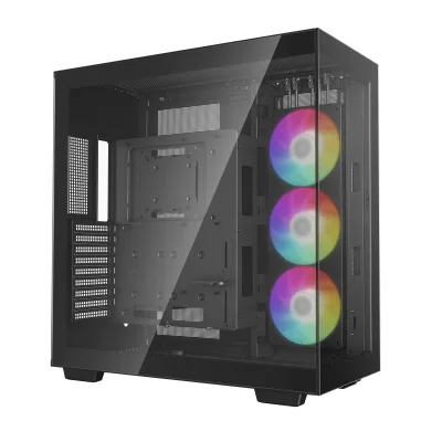 CARCASA DeepCool "CH780", Tower, ATX, fara sursa, 1xfan, USB 3.2 gen 1 x 4, USB Type-C x 1, audio, PSU shroud,9 sloturi expansiune,iluminare ARGB, negru "R-CH780-BKADE41-G-1" (timbru verde 0.08lei)