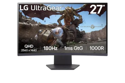 Monitor Gaming LG 27GS60QC-B, 27", 2560 x 1440 pixeli, Black, 2 ani Garantie