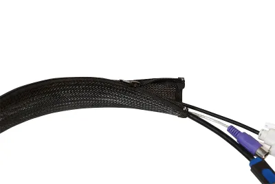 MANSON protectie cabluri LOGILINK, cu fermoar, diametru 50mm, 1m, negru, "KAB0048"