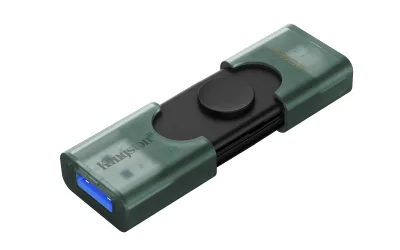 Memorie USB Kingston DataTraveler DuoG2 256 GB, USB Type-A / USB Type-C, Negru
