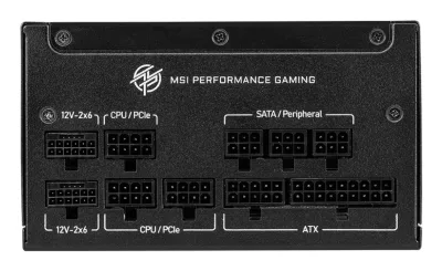 MSI MPG A850GS PCIE5 power supply "MPG A850GS PCIE5" (timbru verde 2 lei)