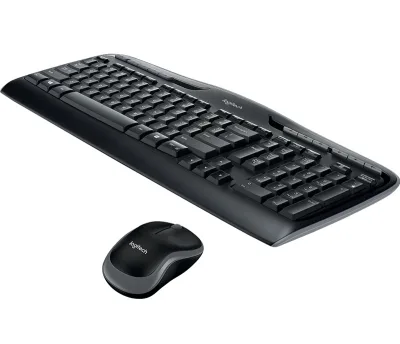 KIT wireless LOGITECH, tastatura wireless multimedia "MK330" + mouse wireless 1000dpi, 3 butoane "M215", black, "MK330" "920-003999"  (timbru verde 0.8 lei)