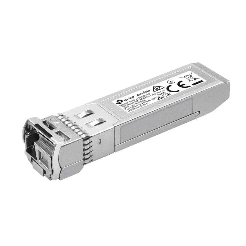 Omada 10Gbase-BX Single-Mode WDM Bi-Directional SFP+ Module SPEC: LC/UPC Connector, TX:1270nm/RX:1330nm, Single-mode, 10km