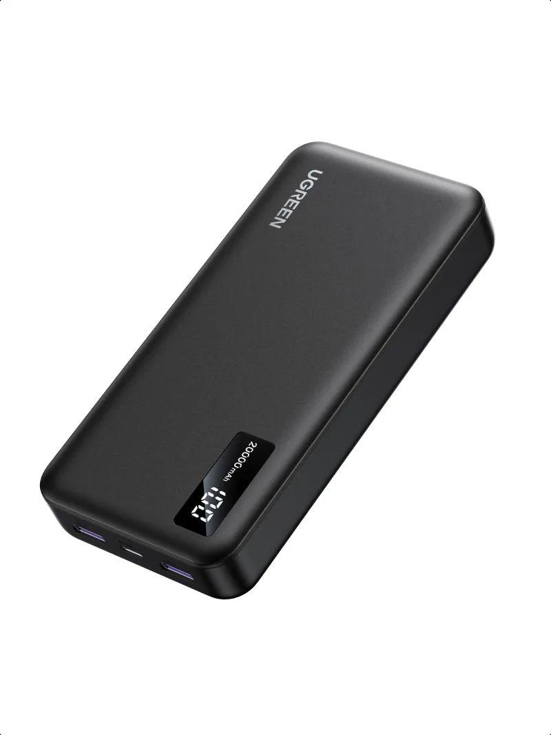 POWER BANK Ugreen "PB312", 20000mAh, 22.5W, 1 x USB Type-C input, 1 x USB Type-C output, 2 x USB output, gri, "25683" (timbru verde 0.98 lei) - 6941876226832