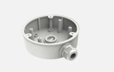 Doza conexiuni Hikvision DS-1280ZJ-PT6, material aliaj de aluminiu, dimensiuni: Φ137 mm × 42 mm, greutatate: 280 g