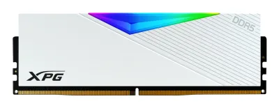 Memorie DDR Adata - gaming DDR5 32GB, frecventa 6400MHz, latenta CL32, 16GB x 2 module, radiator alb, iluminare RGB, XPG LANCER RGB "AX5U6400C3216G-DCLARWH"