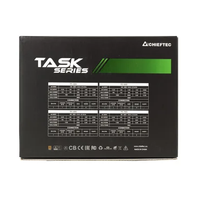 SURSA Chieftec Task 700 W, non-modulara, certificare 80 Plus Bronze, ventilator 120mm, PCI-E 6+2 pin x 4, SATA x 6, "TPS-700S" (timbru verde 2 lei)
