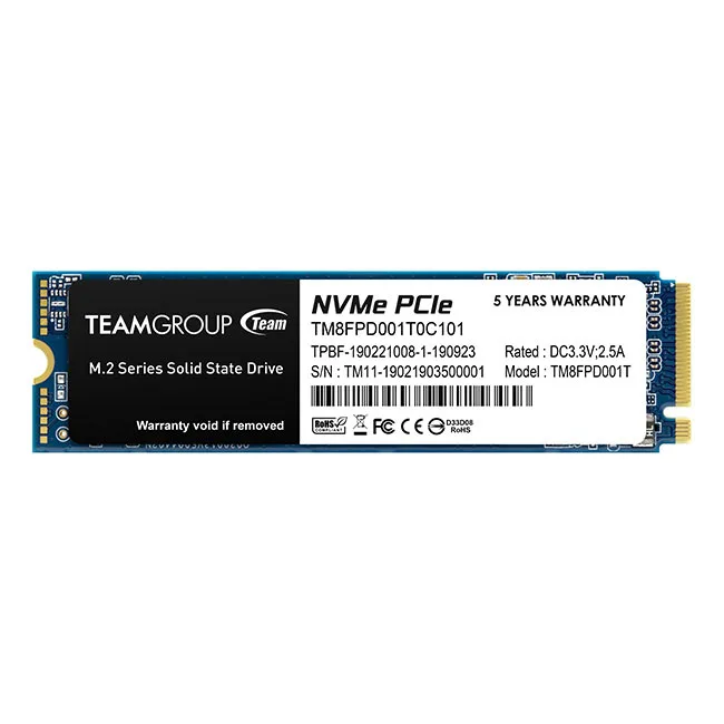 SSD TEAMGROUP MP33 PRO, 1TB, PCIe Gen3x4 M.2 2280, 3D TLC NAND NVMe, R/W: 3400/2600 MB/s, "TM8FPD001T0C101" (timbru verde 0.18 lei)