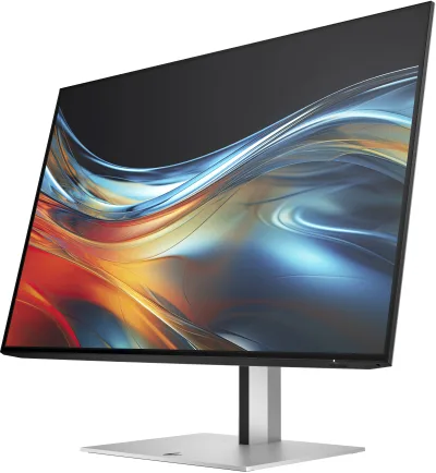 Monitor IPS LED HP 24" 724pn, WUXGA (1920 x 1200), HDMI, DisplayPort, Pivot, 5 ms, 100 Hz (Argintiu) "8X534AA#ABB" (timbru verde 7 lei)