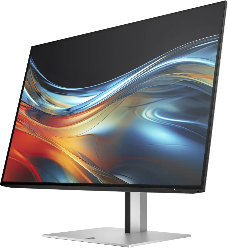 Monitor IPS LED HP 24" 724pn, WUXGA (1920 x 1200), HDMI, DisplayPort, Pivot, 5 ms, 100 Hz (Argintiu) "8X534AA#ABB" (timbru verde 7 lei)