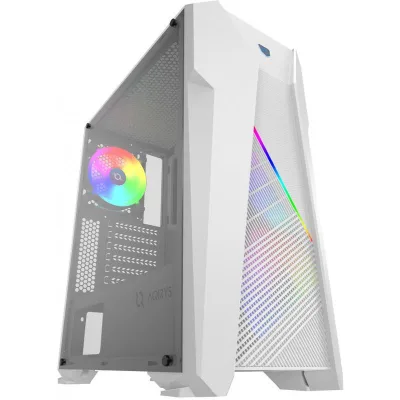 Carcasa AQIRYS CANOPUS, RGB, Mid Tower, White