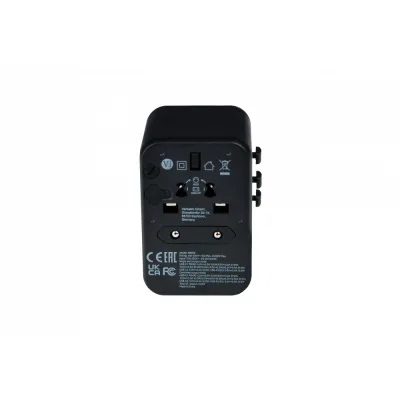 Adaptor universal Verbatim UTA-04, 6-in-1Priza cu USB-C PD si QC, USB-C, 3 x USB-A "49546" (timbru verde 0.18 lei)