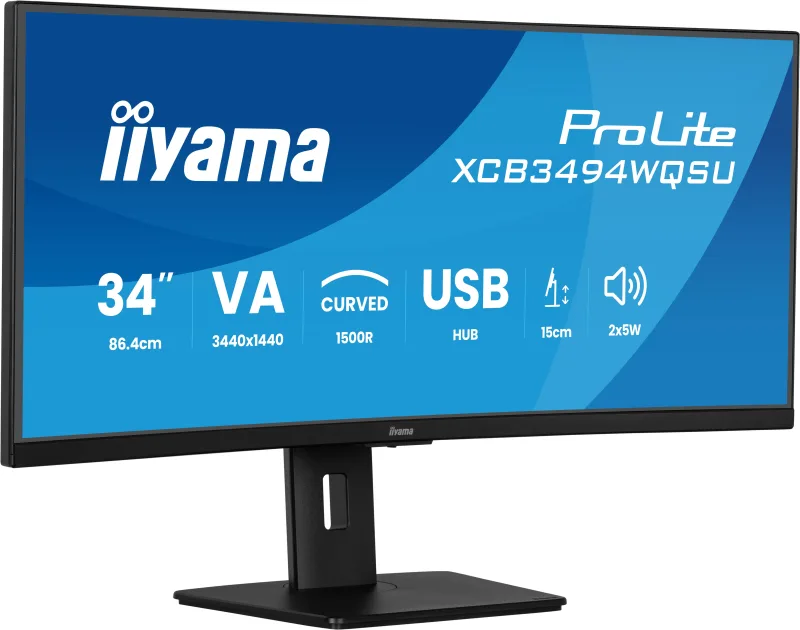 Monitoare LED iiyama XCB3494WQSU-B1 "XCB3494WQSU-B1" (timbru verde 7 lei)