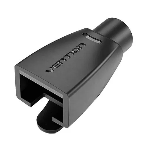 Manson mufe RJ-45 Vention pt. cablu UTP, FTP, SFTP, Cat5e | Cat6, RJ-45 (T), plastic, 50 buc, OD max 6mm, negru, "IODB0-50" (timbru verde 0.08 lei) -6922794750036