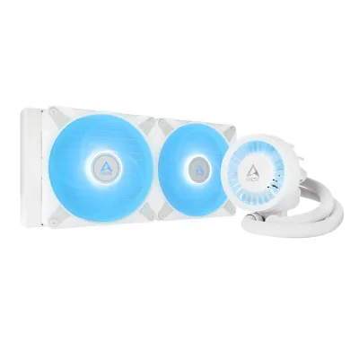 COOLER Arctic "Liquid Freezer III 280ARGB", racire lichid, skt. Intel LGA1700, AMD AM5/AM4,radiator aluminiu, pompa 2800rpm, fan 2x140mm,1900rpm,4-pin PWM,ARGB, alb "ACFRE00151A" (timbru verde 2 lei)
