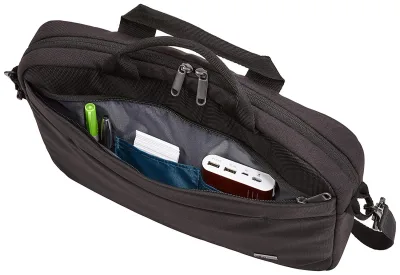 GEANTA CASE LOGIC, pt. notebook de max. 14 inch, 1 compartiment, buzunar frontal x 2, waterproof, poliester, negru, "ADVA-114 BLACK"/3203986