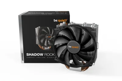 COOLER be quiet "Shadow Rock Slim 2",racire aer, Ø6 mm×4 pcs heatpipe, skt. Intel LGA 1700/1200/115x/2066/2011-v3 AMD AM5/AM4, fan 135mm, 1400 rpm,conectare 4-pin PWM,LED "BK032" (timbru verde 2 lei)