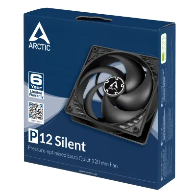 VENTILATOR ARCTIC PC, P12 Silent (Black),"ACFAN00130A"