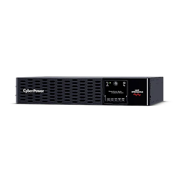 UPS CYBER POWER Line Int. cu Sinusoida Pura,1500VA/ 1500W,AVR,10xIEC,LCD,4x 12V/9Ah,Backup 2.3-7min,incarc.6h,USB,2xRS232,RJ45,GreenP,seria PR,rack 2U,"PR1500ERT2U" (timbru verde 40 lei)