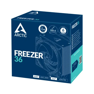 COOLER Arctic "Freezer 36",racire aer, HDT heatpipe, skt. Intel LGA 1700, AMD AM5/AM4, fan 120mm,  "ACFRE00121A" (timbru verde 0.8 lei)