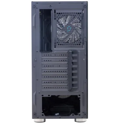 Carcasa SPACER SPCS-GC-RAINBOW, RGB, Mid Tower, Black