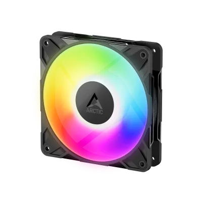 Ventilator Arctic "P12 Pro A-RGB LN", 120mm, 450 - 2000 RPM, FDB, 49 cfm, 4-Pin Fan Plug + 4-Pin Socket/3-Pin A-RGB Plug + 3-Pin Socket, negru, "ACFAN00344A" (timbru verde 0.18lei)