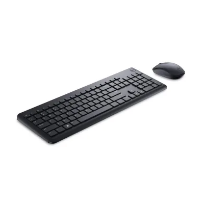Kit Wireless tastatura si mouse Dell KM3322W, taste numerice, Negru