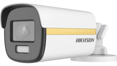 Camera supraveghere Hikvision DS-2CE12UF3T-E 2.8MM 8 MP , 3840 × 2160 resolution 4K ColorVu POC Fixed Bullet Camera,3D DNR technology delivers clean and sharp images,67IP,0.0005 Lux@(F1.0, AGC ON), 0 Lux with white light, WDR (Wide Dynamic Range) ≥130 dB,