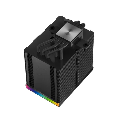 COOLER DeepCool "AK500 DIGITAL PRO" skt. Intel si AMD, racire cu aer, vent. 120mm, 500 - 1750 rpm, 5 heatpipes, inaltime 162mm, afisaj digital,"R-AK500-BKAPMN-G"  (timbru verde 0.8 lei)