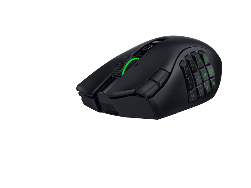 Mouse wireless Razer Naga V3 Pro, durata de viata baterie pana la 155 hours (on HyperSpeed Wireless), pana la 280 hours (on Bluetooth), iluminare Razer Chroma RGB, senzor Focus Pro 50K Optical Sensor Gen-3, rezolutie maxima 50000 DPI, switch Optical Mouse
