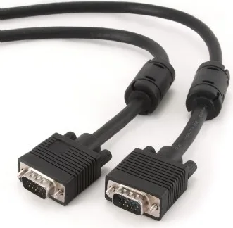 CABLU video GEMBIRD, VGA (T) la VGA (T), 5m, premium, dublu ecranat, negru, "CC-PPVGA-5M-B" (timbru verde 0.8 lei)