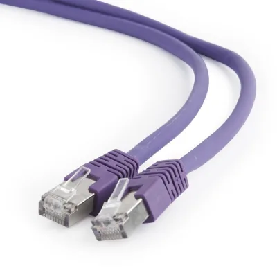 PATCH CORD S/FTP GEMBIRD Cat6a, LSZH, cupru, 1 m, violet, AWG27, dublu ecranat "PP6A-LSZHCU-V-1M" (timbru verde 0.08 lei)