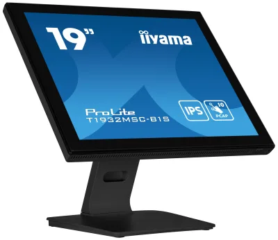IIYAMA Monitor LED T1932MSC-B1S 19"" 10pt IPS TOUCH 1280 x 1024  14ms 250 cd/m2 projective capacitive IP54 VGA HDMI DP "T1932MSC-B1S" (timbru verde 7 lei)