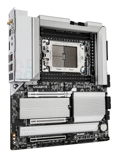PLACI de BAZA Gigabyte TRX50 AERO D sTR5 4xDDR5, 3x PCIE x16, 4x M.2, 8x SATA 6gb/s, E-ATX "TRX50 AERO D"