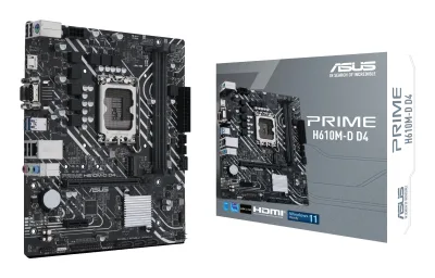 PLACA de BAZA Asus "PRIME H610M-D D4", skt LGA 1700, mATX, Intel H610, 2 x DDR4, max. 64 GB, 4 x SATA, 1 x M.2, 7.1, "PRIME H610M-D D4"