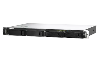 NAS QNAP 435XeU 4-Bay, CPU Marvell 64-bit Octeon TX2 CN9130 / CN9131 quad-core 2.2 GHz, RAM 4GB DDR4 SODIMM (1 slot, max. 32GB), HDD 4 x 2.5"/3.5" SATA 6Gbps + 2 x M.2 2280 NVMe PCIe Gen3 SSD slots (neincluse), LAN: 2 x 2.5GbE 2 x 10GbE SFP+, USB3.2 Gen1:
