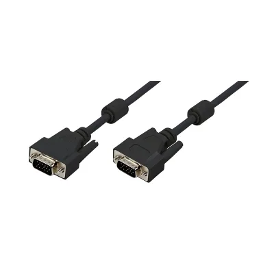CABLU video LOGILINK, VGA (T) la VGA (T), 15m, dublu ecranat, negru, "CV0017" (timbru verde 2.00 lei)