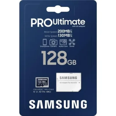 Card de Memorie MicroSDXC Secure Digital Card Samsung Pro Ultimate, 128GB