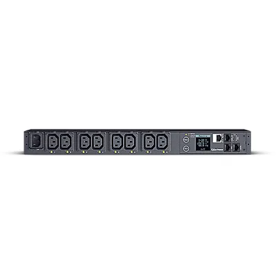 PDU CYBER POWER 1U pt. rack 19 inch, 8 prize IEC, intrare IEC, max 12 A, sistem management, "PDU41004" (timbru verde 0.8 lei)