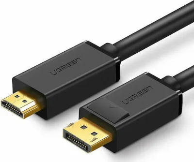 CABLU video Ugreen, "DP101" DP (T) la HDMI (T) 4K la 30Hz, lungime 3m, negru "10203" (timbru verde 0.08 lei) - 6957303812035