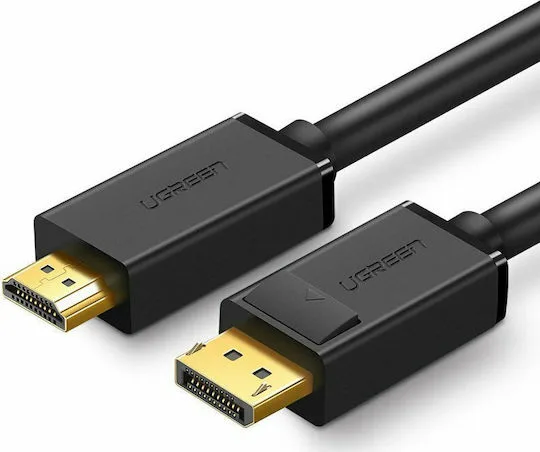 CABLU video Ugreen, "DP101" DP (T) la HDMI (T) 4K la 30Hz, lungime 3m, negru "10203" (timbru verde 0.08 lei) - 6957303812035