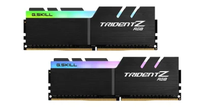 Memorie DDR G.Skill - gaming "Trident Z RGB" DDR4 16GB frecventa 3600 MHz, 8GB x 2 module, radiator,iluminare, latenta CL16, "F4-3600C16D-16GTZRC"