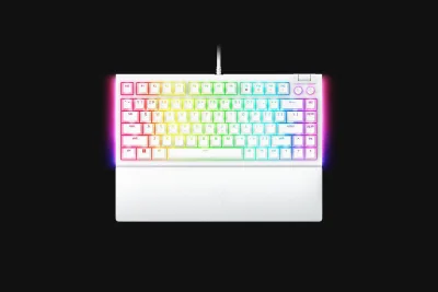 Tastatura Mecanica Gaming Razer BlackWidow V4 75%, RGB, USB, Alb