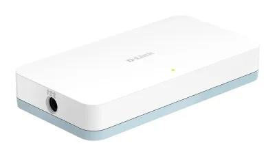SWITCH D-LINK  8 porturi Gigabit, carcasa plastic. "DGS-1008D"/45503414 (timbru verde 2 lei)